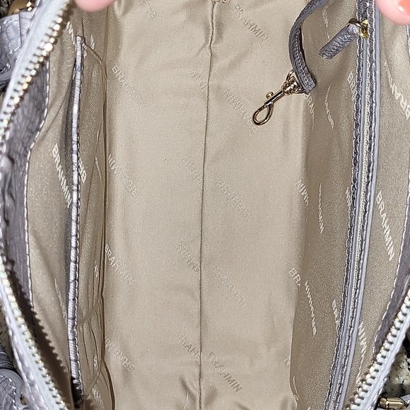 Brahmin Micaela Grey Tetra Satchel - Picture 9 of 16